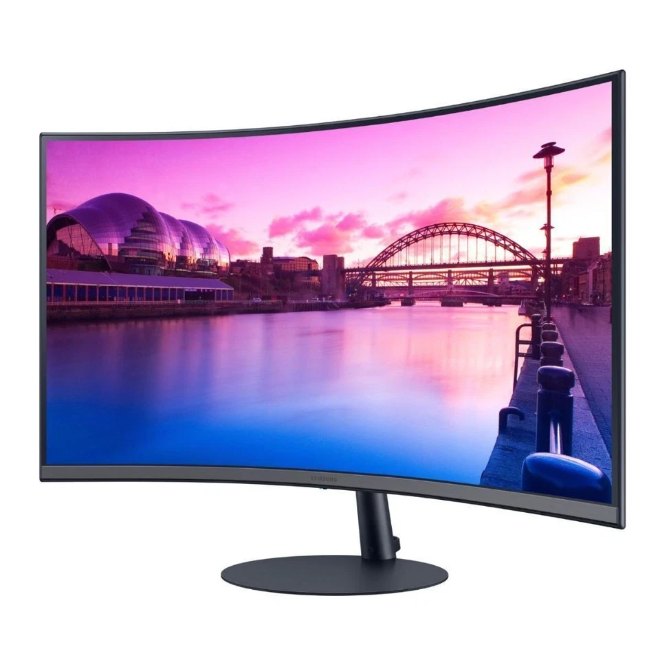 Samsung 27-Inch S39C FHD 75Hz 1000R Curved Monitor (Black Dark Blue Gray) - Image 3 of 4