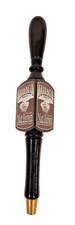 ITHACA BEER COMPANY NUT BROWN 3 SIDED PUB STYLE BAR DRAFT BEER TAP HANDLE 14".