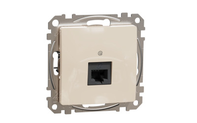Schneider Electric SDD112461 Datendose, RJ45 CAT6 UTP, PRO, beige, Brandneu