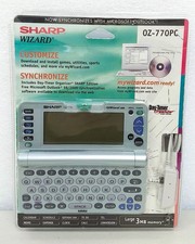 SHARP Wizard OZ-770PC Electronic Organizer Vintage NEW  SEALED  0Z-770PC