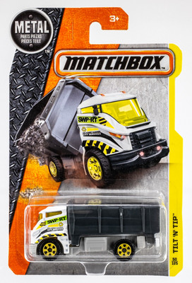2017 Matchbox #50 Tilt 'n Tip  WHITE | SWP-RT MBX STREET CLEANER | FSC