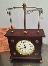 Vintage Ignatz Jerome & Co. Horolovar Flying Ball Pendulum Novelty Clock 