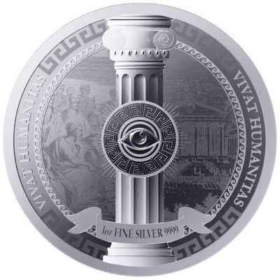 #ad 2023 Silver 1 oz Niue Vivat Humanitas BU $115.25