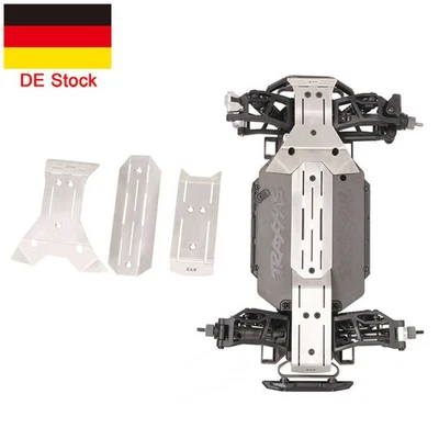 MARKENLOS DE Edelstahl Chassis Guard Skid Plate für Traxxas Mini Maxx RC Verbesserte Teile