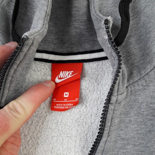 Nike Herren Hoodie Medium M Air Zip Pullover Carbon Heather & Anthracite Zip Erwachsene - Bild 10 von 15