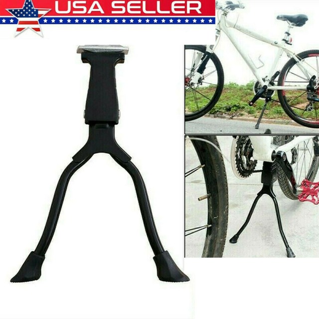 Double Leg Center Stand Kick Kickstand Bike Support Spring Center
