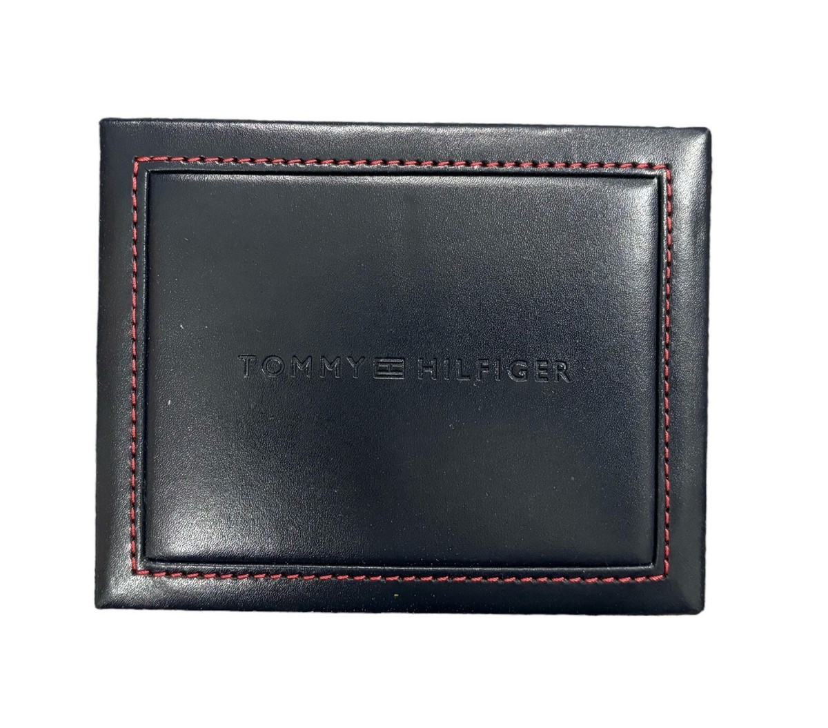 Tommy Hilfiger Men's RFID Protected Navy Leather Passcase