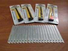 LOT OF 4 Utility Knife Box Cutter Retractable Snap Off Razor Tool W/ 20 BLADES