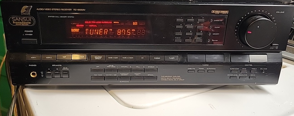 Sansui RZ-9500AV Audio Video Stereo Receiver - For parts or