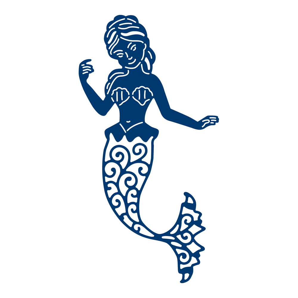 Tattered Lace MERMAID Craft Cutting Die - D1035 - FREE UK P&P