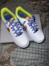Size 6Y GS - Nike Air Force 1 LV8 Low White Multi
