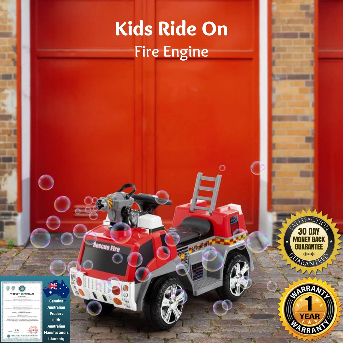 Bubble fire rescue electric ride on 2025