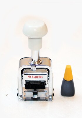 Automatic Numbering Machine - 7 digit 3/16'' Roman Font Repeat 0,1,2,3,4,5,6,12