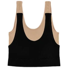 GapBody 2-Pack Comfort Bra Size M True Black