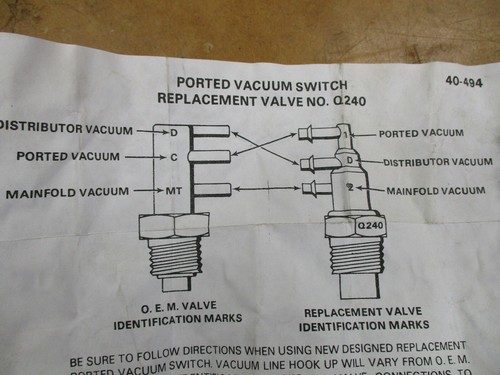 NOS HOLDEN THERMAL VACUUM 3 PORT POLLUTION SWITCH TVS EGR HX HZ WB VH VK VL V8 - Picture 7 of 9