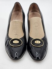 Vintage Salvatore Ferragamo Black Pump Shoe 9 AAA