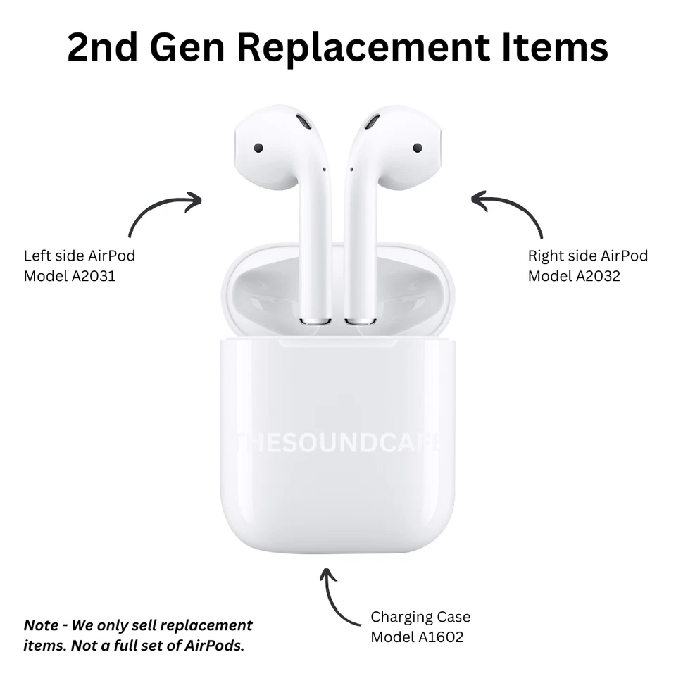 Apple AirPods 2nd Generation - Replacement Right Side Only - 2nd Gen - A2032 - Image 2 of 4