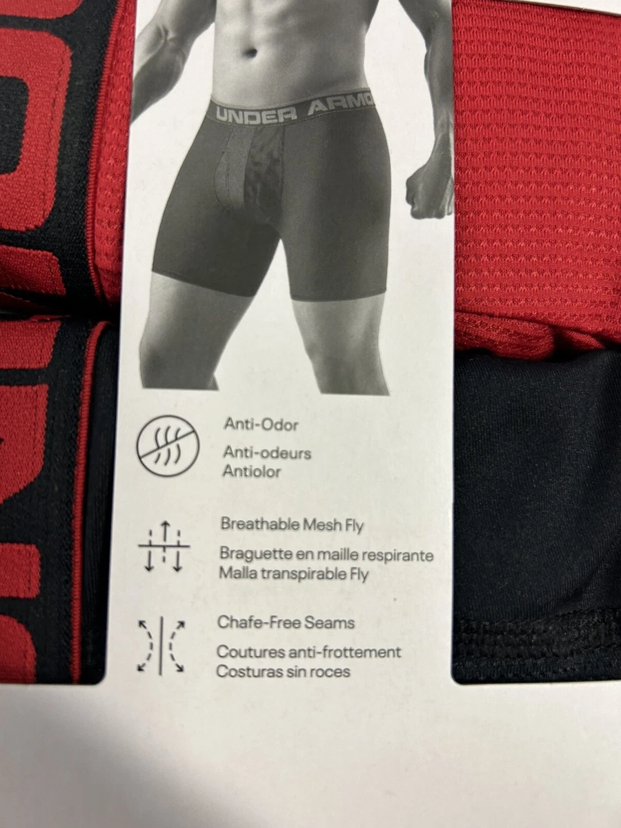 Under Armour Original Boxerjock Underwear 2 Pack 6” Boxer Brief Men’s Small