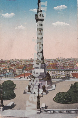 AK gel. Feldpost 'Bruxelles-Colonne du Congress' Stempel Ersatz-Batallion (3649)