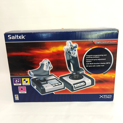 Saitek X52 Flight Control System Throttle and Flight Joy Stick Mad Catz