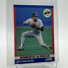 1991 Score 100 Superstars Roberto Alomar Baseball Card #100 Mint FREE SHIPPING