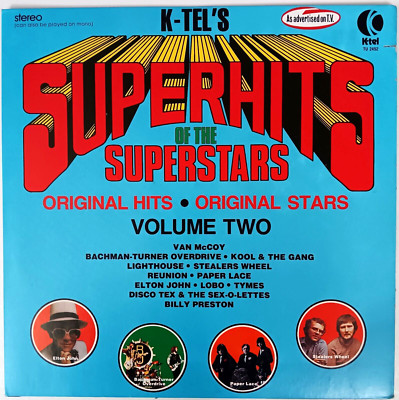 K-TEL's Superhits of the Superstars Vol. Two - 1975 Vinyl LP - Pop Rock