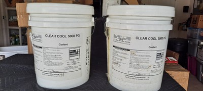 (2) 5 Gal. Clear Cool Propylene Glycol Coolant