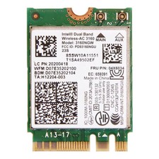 Lenovo Y40 Y50 Y60 Y70 Intel Dualband Wireless-AC 3160NGW Wlan-Karte 04X6034