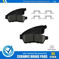 Rear Ceramic Brake Pads w/Hardware for 2005-2019 Nissan Frontier Xterra Equator