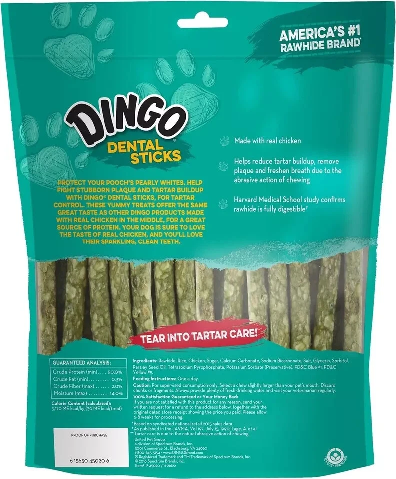 Dingo Tartar And Breath Dental Sticks For All Dogs, 48-Count-Free Shipping - Image 2 of 4