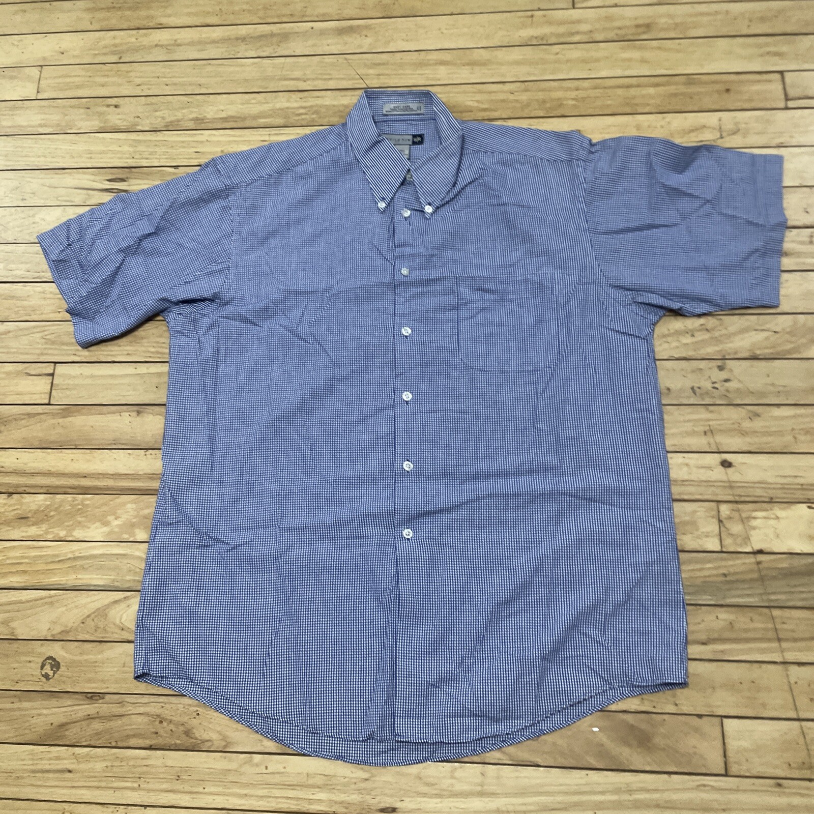 FILA SAVILE ROW Camicia con bottoni uomo collo 16 5 mezza manica blu facile cura cotone poli