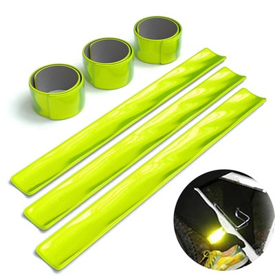 6pcs Bicycle Reflective Safe Leg Pants Clip Strap Beam Band Bottom Belt
