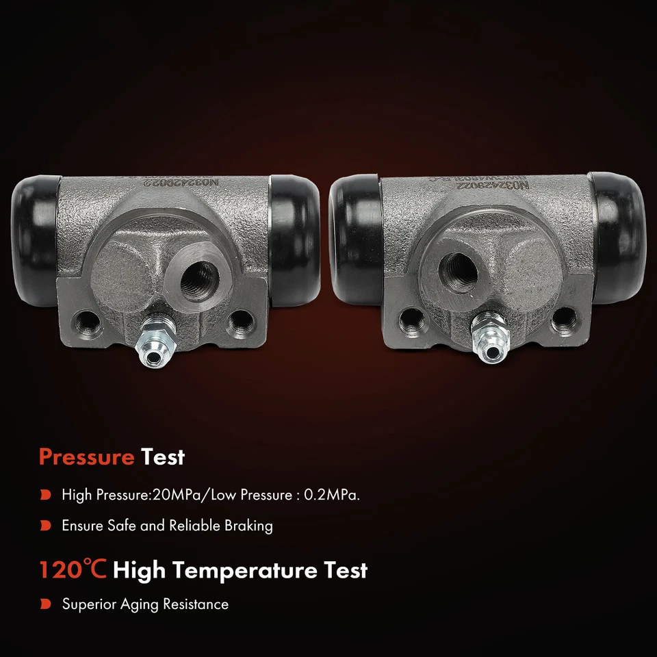 Cilindro de roda de freio a tambor traseiro para motorista e passageiro para Cadillac DeVille Eldorado - Imagem 4 de 4