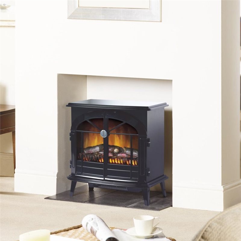 Dimplex StockBridge 2kW Electric Stove in Black With Optiflame - Remote  Control 798256088148 | eBay