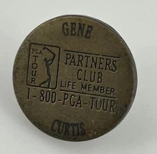 Vintage Brass Plated PGA Tour partners club Life Member Golf Ball Maker