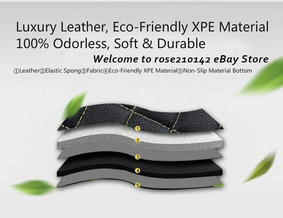 For Acura Car Floor Mats All Weather Auto Foot Pads PU Leather Carpets Liners - Image 2 of 4