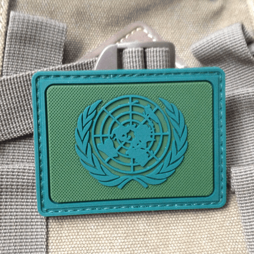 United Nations Flag U.N. UN Peacekeepers Tactical Hook Loop Patch Badge Green - Picture 2 of 5