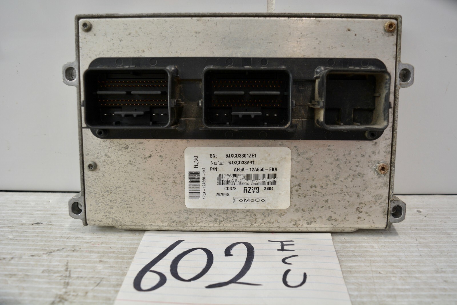 12 Lincoln MKZ  #602 Engine Computer ECM ECU AE5A-12A650-EKA