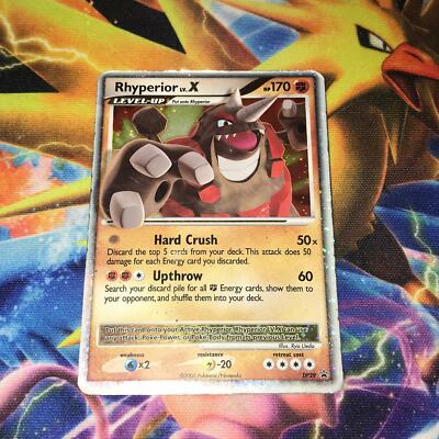 Rhyperior LV.X ~ DP29 ~ Holo ~ Black Star Promo ~ Heavy Play / Damaged ~ Pokemon
