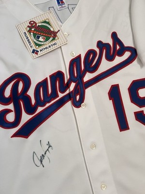 Juan Gonzalez Texas Rangers Russell Athletic Authentic Signed