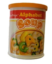 Vintage 1987 Fisher-Price Alphabet Soup Can Fun With Food Play Food
