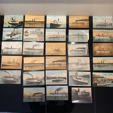2nd 28 EARLY 1900's MARITIME SHIP STEAMSHIPS BOATS Used & Not, POSTCARDS Stamp