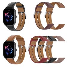 Genuine Leather Strap Smart Watch for Galaxy/HUAWEI/Honor/Amazfit/Garmin Watch