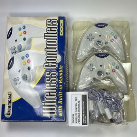 VTG Sega Dreamcast Docs Wireless Controller 2x w/ Receiver - Tested - NEW IN BOX