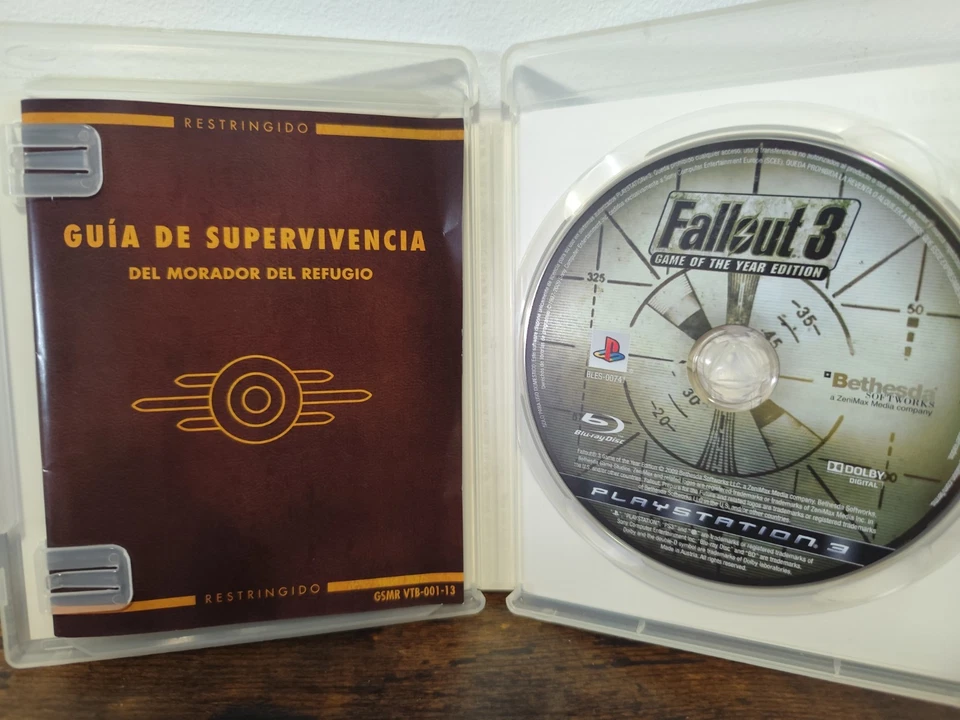 FALLOUT 3 GAME OF THE YEAR EDITION PLAYSTATION 3 PS3 PAL ESPAÑA GOTY, foto 3 de 3