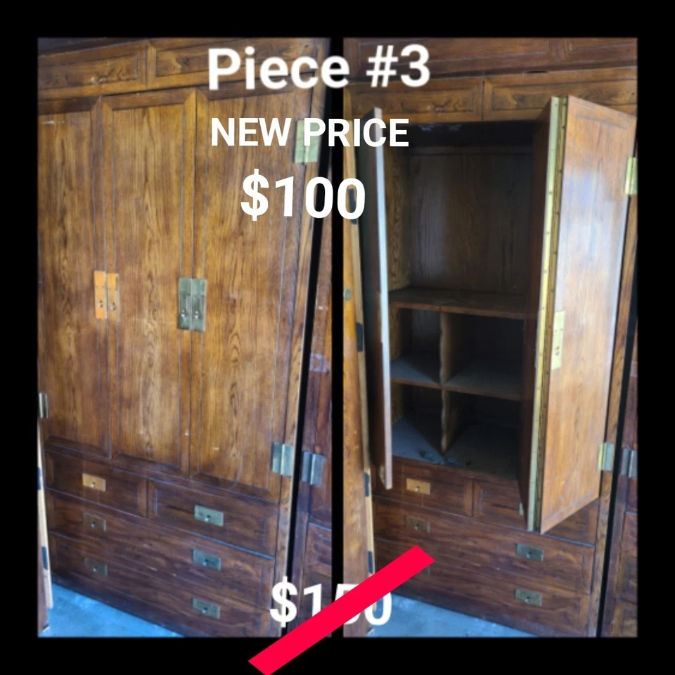 Juego de dormitorio de madera de cerezo de alta calidad Foto 3 de 4