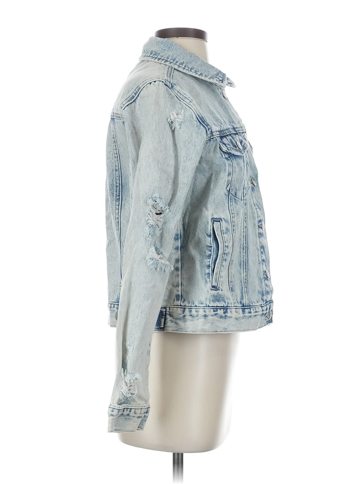 Forever 21 Women Blue Denim Jacket S - image 3