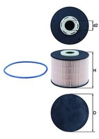 Mahle Kraftstofffilter U.A. FüR CitroËN, Fiat, Ford, Peugeot