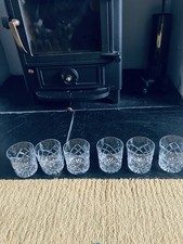 Royal Brierley lead crystal tumblers x 6