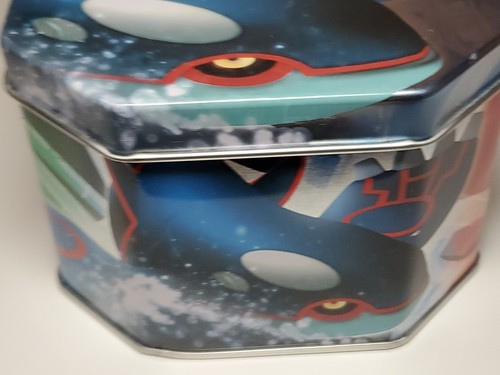 2006 Pokemon TCG Kyogre EMPTY EX Holiday Tin Groudon Rayquaza CCG Rare Tin Only - Picture 11 of 23